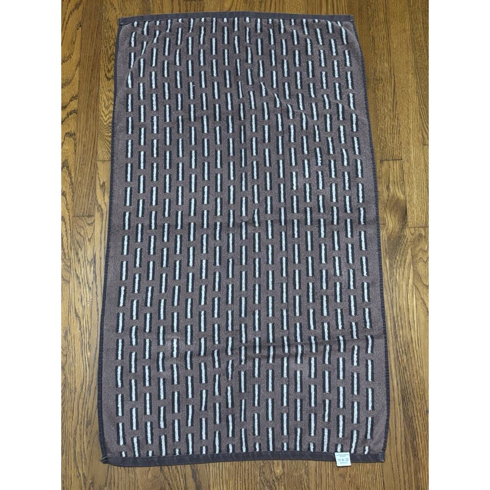 Vintage Cannon Sterling Choice Bath Towel Geometric Mid Modern Made In USA